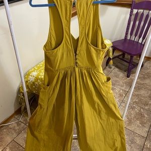 Free People Mustard Jumpsuit